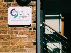 Minster Centre sign